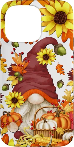Vista 21 de Hello Fall Sunflower Gnome Pattern for Women Cute Autumn Case for iPhone 17