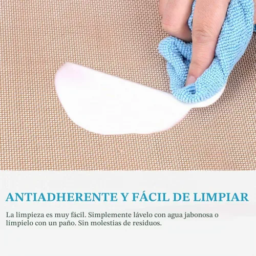 Vista 6 de MIU - Tapete de silicona para hornear macarrones, antiadherente, 2 medias hojas y 1 cuarto de hoja, kit perfecto para macarrones, pasteles, pan