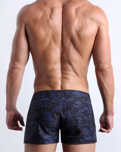 Vista 105 de Bang Men's Swimwear - Beach Shorts - Stretchy Quick-Dry All-Use Premium Swimsuit Trunk Square Cut