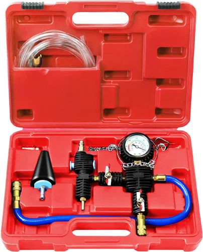 Vista 9 de JIFETOR Radiador Refrigerante Recarga Sistema de Enfriamiento Vacío Purga Estuche negro