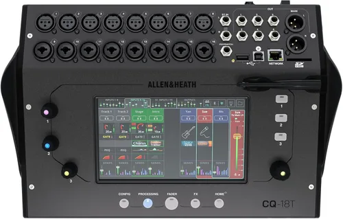Vista 6 de Allen & Heath CQ-12T Mezclador Digital con Pantalla Táctil de 7" y Conectividad Bluetooth