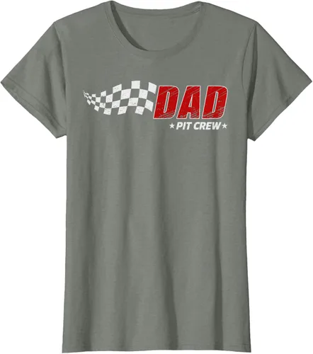 Vista 18 de Dad Pit Crew Race Car Birthday Family Matching Pit Crew Camiseta Pit Crew