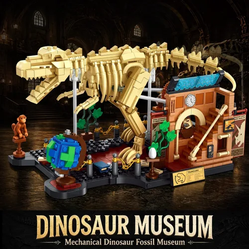 Vista 5 de INSOON Mechanical Dinosaur Fossil Building Set STEM Toy for Kids Boys 8-14+