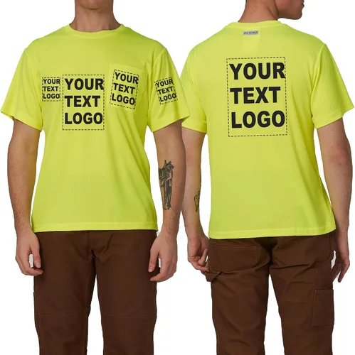 Vista 12 de A-SAFETY Playera de manga larga de seguridad de alta visibilidad, personalizable con logotipo (XS-6XL)