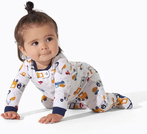 Vista 3 de Onesies Brand Paquete de 4 mamelucos Sleep 'N Play para bebés