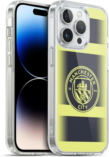 Vista 126 de Head Case Designs Funda de gel con licencia oficial del Manchester City Man City FC Away 2022/23 [protección de grado militar] compatible con Apple