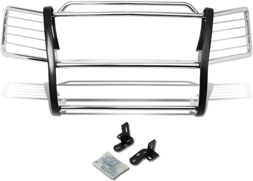 Vista 10 de DNA MOTORING GRILL-G-074-SS Protector de Parrilla de Parachoques Delantero de Acero Inoxidable Compatible con Silverado 1500 07-13