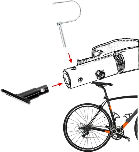 Vista 5 de Bike Trailer Hitch Connector Coupler Bicycle Adapter