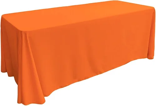 Vista 4 de ADD&SHIP Mantel rectangular (90 x 120 pulgadas) de largo, poliéster, reutilizable, para fiestas, eventos, banquetes, Acción de Gracias, Navidad
