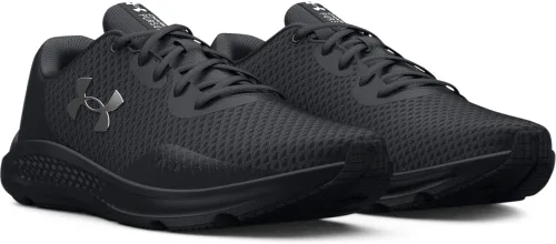Vista 3 de Under Armour Charged Pursuit 3 - Tenis de correr para mujer, Negro