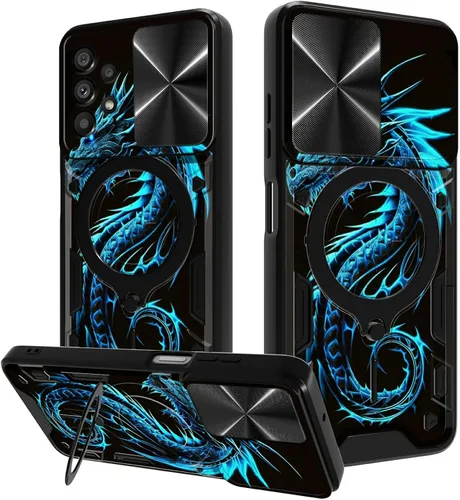 Vista 87 de Funda para Samsung Galaxy A03S de 6.5 pulgadas, funda protectora resistente con función atril giratorio de 360 grados, funda protectora resistente