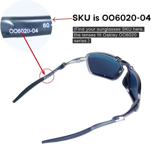 Vista 4 de Walleva - Lentes de repuesto para gafas de sol Oakley Badman, varias opciones disponibles