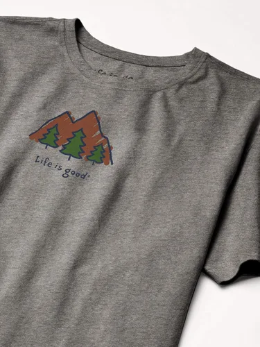 Vista 3 de Life is Good Men's Mountains Cotton Tee, Crewneck, Short Sleeve Graphic T-Shirt