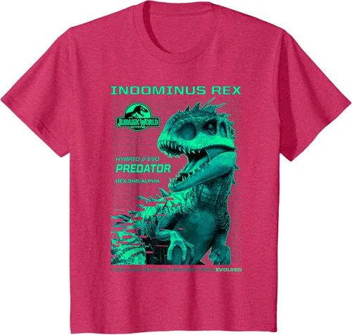 Vista 79 de Jurassic World Indominus Rex Hybrid Predator T-Shirt Small Negro