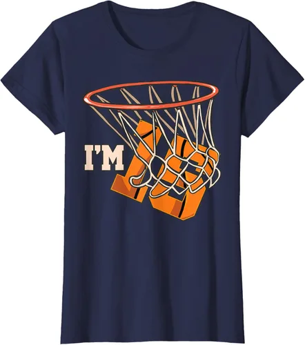 Vista 41 de Camiseta número 15 con temática de baloncesto para fiesta de cumpleaños, Negro, S