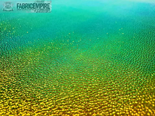 Vista 4 de Fabric Empire Tapicería de vinilo holográfica en relieve holograma de piel brillante material de tela 54 pulgadas de ancho vendido por yarda (cobre)
