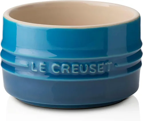 Vista 21 de Le Creuset - Ramequín redondo de cerámica de pared recta, 7 onzas, Oyster Ostra
