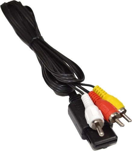 Vista 3 de HQRP Cable AV Multi para Nintendo Super NES/Gamecube - 3 RCA Composite Audio Video Cord, Multi Out Connector