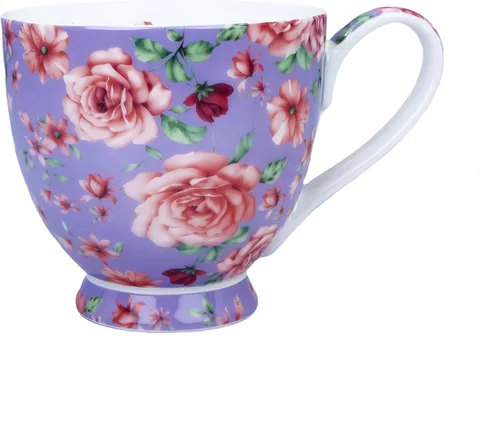 Vista 9 de Tazas de café de porcelana de hueso de 16oz para mujeres Tazas Flora Tazas de café y té Novedades Tazas de café para regalar a mujeres, mamá, amigas