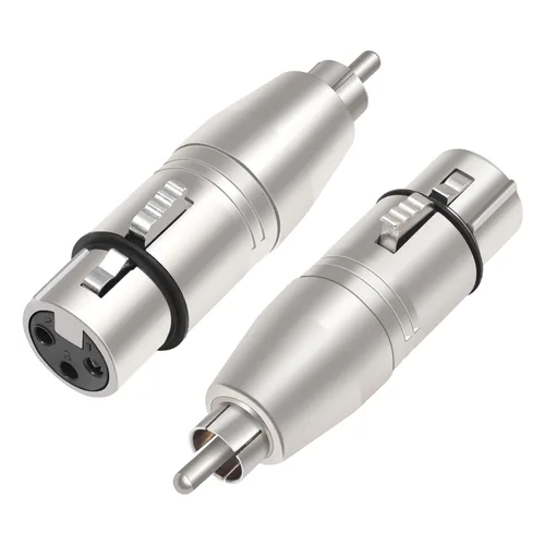 Vista 11 de Paquete de 2 adaptadores TRS a XLR de 1/4, adaptador equilibrado de 1/4 de pulgada macho a XLR macho para mezclador, micrófono