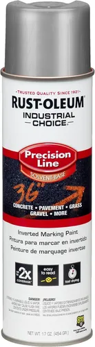 Vista 34 de Rust-Oleum 203035-12PK Pintura en aerosol invertida industrial a base de agua, 17 onzas, naranja alerta APWA, paquete de 12 unidades APWA Alerta