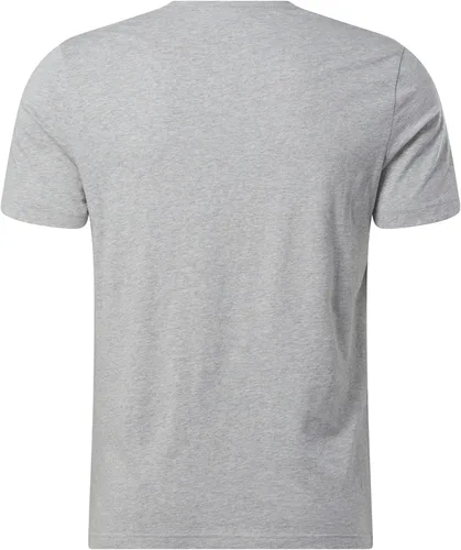 Vista 2 de Reebok Camiseta con logotipo apilado grande Identity para hombre