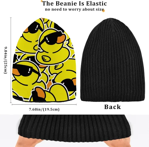 Vista 4 de Gorro para hombre y mujer, diseño geométrico, decorativo, con girasol, cálido, de punto