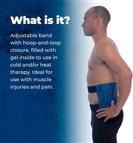 Vista 9 de Paquete de gel para terapia de frío/calor para artritis de espalda baja, contracturas y traumatismos lumbares, uso como envoltura de gel
