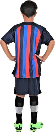Vista 3 de Uniformes de fútbol para niños, camiseta deportiva y pantalones cortos para niños, ropa deportiva, unisex, de 4 a 14 años