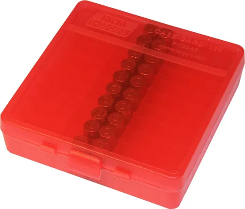 Vista 9 de MTM Caja para munición con tapa abatible de 100 balas, 40/45/10 mm, calibre (Azul claro)
