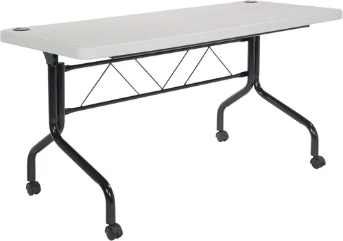 Vista 15 de Mesa cuadrada de resina multiuso Office Star Work Smart 36 x 36 x 29 pulgadas, MetalPlástico/Resina, gris