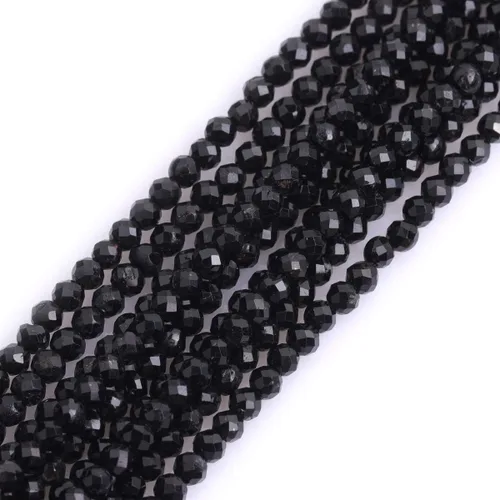 Vista 31 de GEM-Inside Cuentas espaciadoras redondas facetadas de gemas de lapislázuli azul natural semipreciosas de 2mm para hacer joyas 15