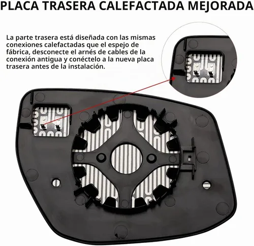Vista 4 de Reemplazo del espejo izquierdo para Nissan Altima/Sentra 2013-2018