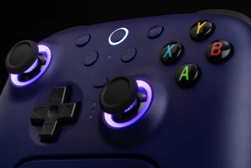 Vista 9 de 8Bitdo Ultimate 2 Wireless Gaming Controller with TMR Joysticks, Switchable Hall EffectTactile Triggers, 8Speed Wireless Tech, Charging Dock, RGB