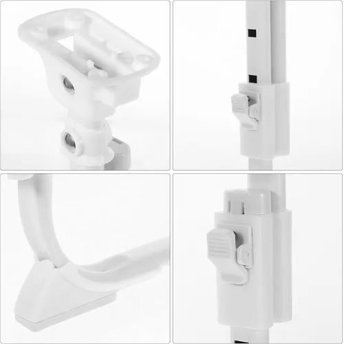 Vista 4 de MAGICLULU Pata de repuesto para escritorio de cama en forma de U plegable pata de mesa de metal ABS fuerte Metal ABS Build, Self Locking Base and
