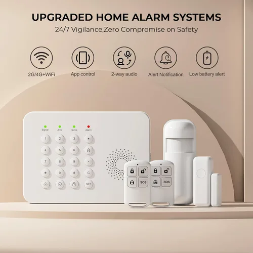 Vista 2 de PGST - Sistema de alarma de seguridad para el hogar, sistemas inalámbricos de seguridad para el hogar con sensor de puerta expandible