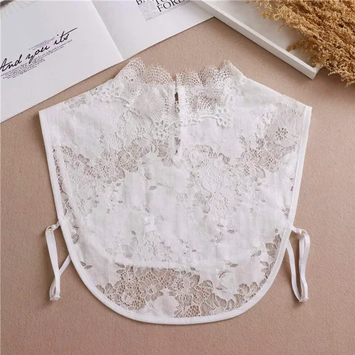 Vista 5 de EVGVAT Blusa de cuello falso desmontable con cuello Dickey para mujeres y niñas