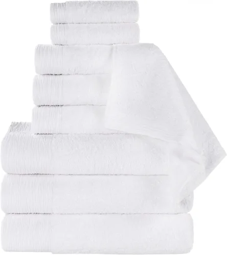 Vista 38 de Superior Rayon - Juego de toallas de 12 piezas de mezcla de bambú, de secado rápido, artículos esenciales para el baño, ducha, spa, toallas