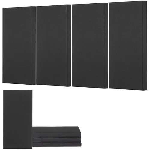 Vista 14 de VEVOR 4 piezas de paneles acústicos, paneles de absorción de sonido de fibra de vidrio de 2 pulgadas de espesor y 23.6 x 11.8 pulgadas, tableros