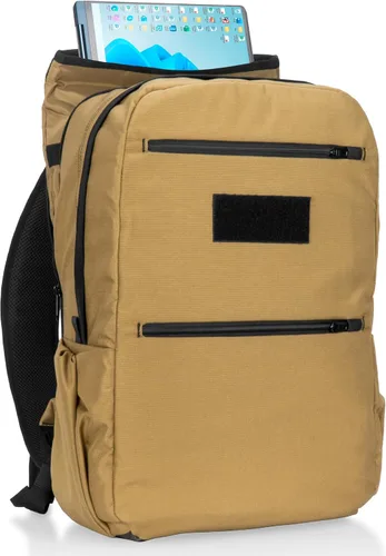 Vista 6 de Xtreme Sight Line ~ Xecutive Transport Faraday Backpack ~ Removable Signal-Blocking Laptop Sleeve ~ Carry-On Travel Friendly ~ Mil-Spec 1000D Nylon