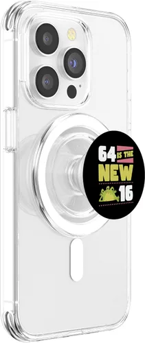 Vista 3 de 64 Is The New 16 64th bisiesto año broma de fiesta de cumpleaños PopSockets MagSafe PopGrip para iPhone
