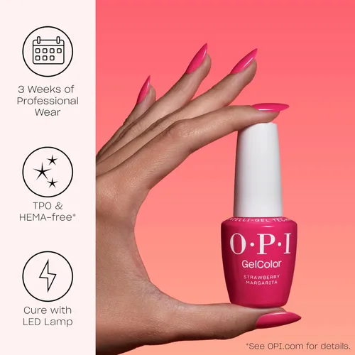 Vista 3 de OPI GelColor - Esmalte de uñas de gel LED Cure Tonos rojos Brillo de calidad de salón de belleza de larga duración Fácil de quitar Vegano