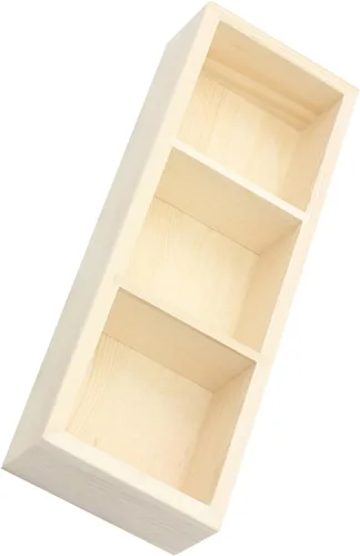 Vista 9 de BETOOKY Tea Bag Storage Organizer Small Wood Box with 3 Compartments