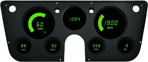 Vista 6 de Medidor digital de repuesto para panel de tablero de camioneta Chevy 67-72 Solución de ajuste directo - LED blancos brillantes de larga duración