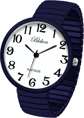 Vista 9 de Collections Nuevo Reloj de Moda con Correa Elástica de Tamaño Super Grande, Movimiento Japonés PC21J Aguamarina