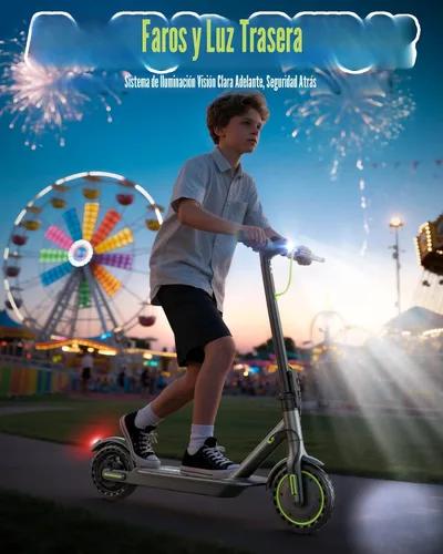 Vista 6 de MAXSHOT Electric Scooter Adults & Big Kids, Top Speed 9/16/19MPH, 10/12/16/19Miles Range, 6.5"/8.5" Tires Folding Escooter, APP Control