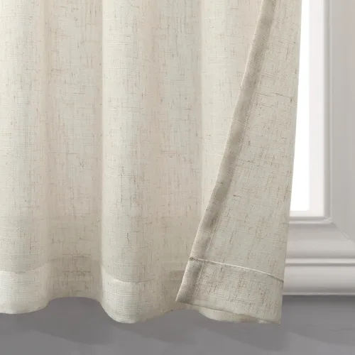 Vista 14 de Pitalk Cortinas de lino para café de 24 pulgadas de largo, con bolsillo trasero, plisadas, estilo bohemio, granja, cocina, cortinas para ventana