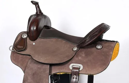 Vista 5 de Western Horse Barrel Racing Trail Saddle Tack Set American Leather