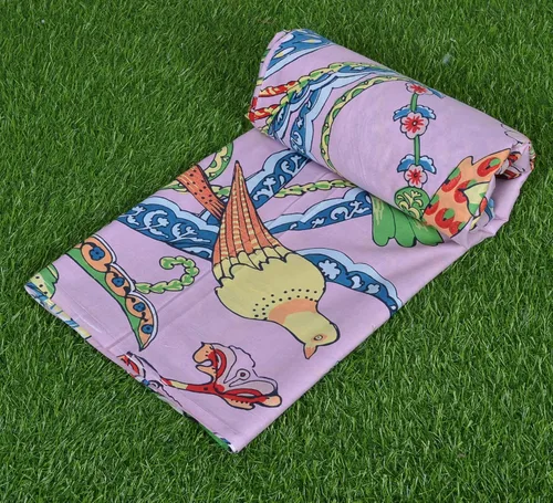 Vista 3 de Yard - Tela de gasa de algodón con estampado floral de 45 pulgadas de ancho, color negro, para costura (5 yardas, rosa bebé)