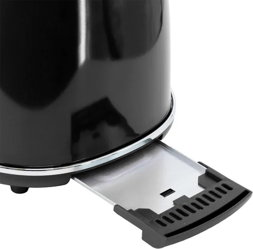 Vista 6 de MegaChef Tetera eléctrica de 1.7 litros y tostadora de 2 rebanadas (Negro)